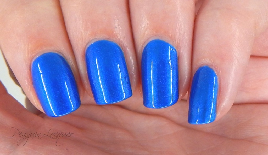 iq cosmetics colour flash nail polish 14 blue shimmer nah